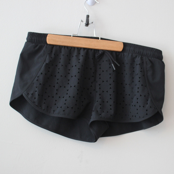 Fabletics Pants - Fabletics Eyelet Cut out black shorts